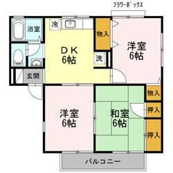 セジュール竹内A棟の物件間取画像